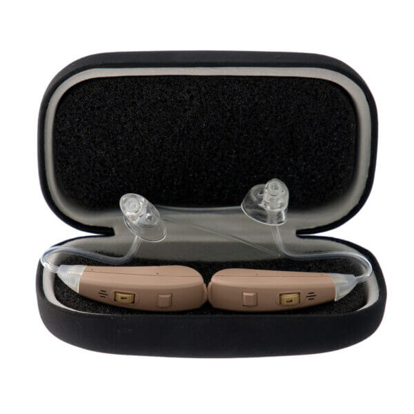 melody hearing aids in case